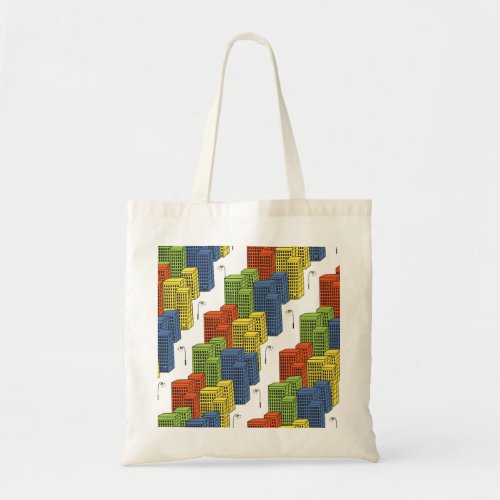 Glass Bottles Abstract Pattern Design Tote Bag