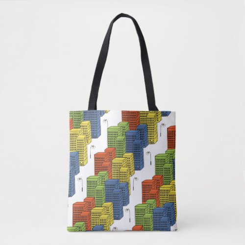 Glass Bottles Abstract Pattern Design Tote Bag