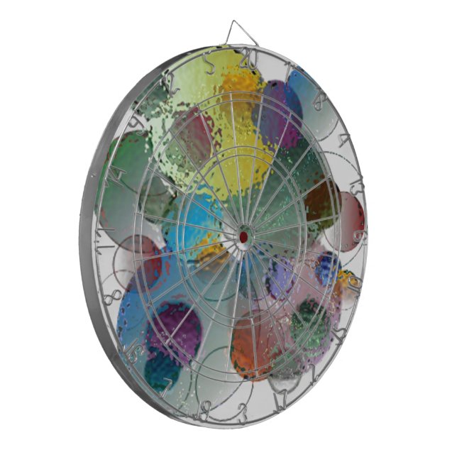 Glass Bubbles Dart Board (Front Left)