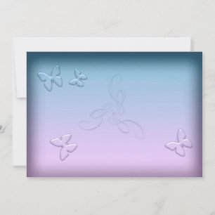 Glass Butterflies Invitation