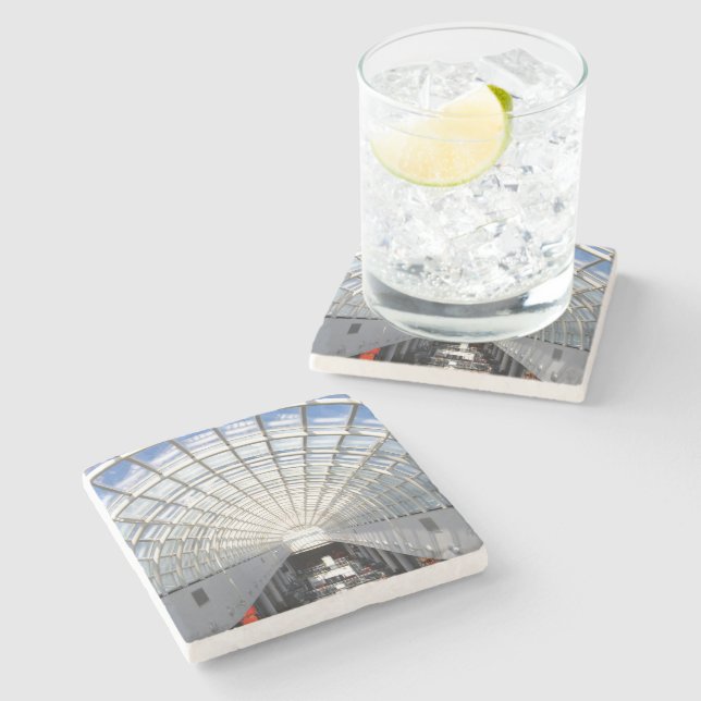 Glass Ceiling Fine Art Photography Stone Coaster (Side)