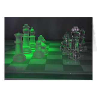 Glass Chess Pieces Cards