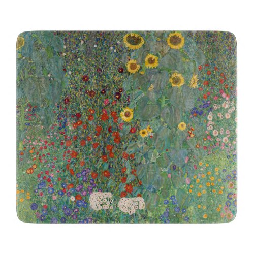 GLASS CHOPPING BOARD  GUSTAV KLIMT  GARDEN