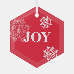 Glass Christmas Ornament-JOY Glass Ornament