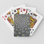 Glass Chrysanthemum Psychedelic Mandala Playing Cards at Zazzle