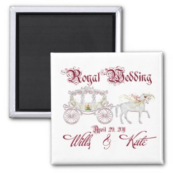 Glass Coach Commemorate The Royal Wedding Magnet by UTeezSF at Zazzle