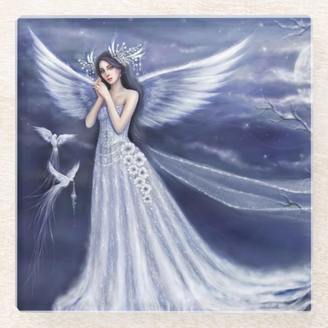 Glass Coaster/Angel Glass Coaster (Front)