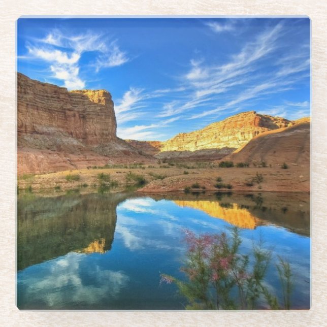 Glass Coaster-Canyon Scene Glass Coaster (Front)