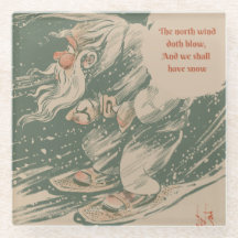 Glass Coaster North Wind