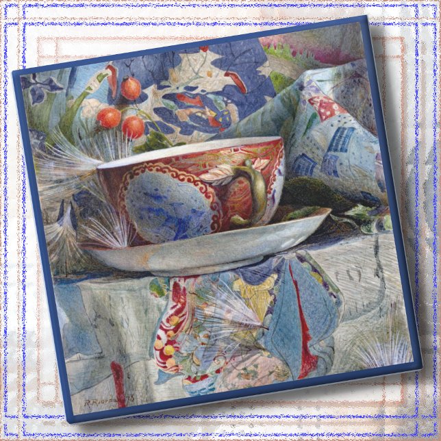 Glass COASTER - Still Life with Tea Cup (1876) (Creator Uploaded)