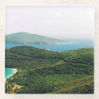 Glass Coaster with Saint Thomas Scene