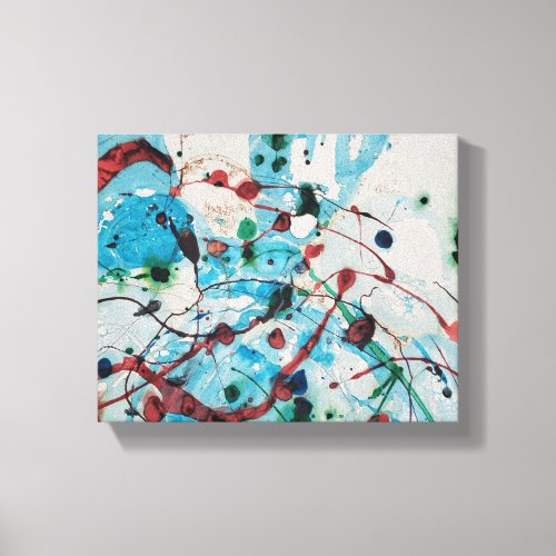 GLASS COLOR TEXTURE PAINTING  CANVAS PRINT