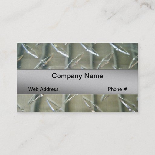 Customizable Glass Company Business Card