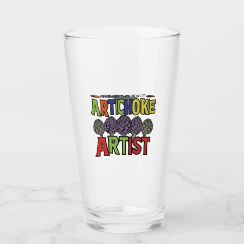 Glass Cup Artichoke Artist