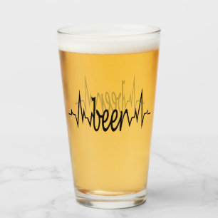 Glass cup for beer lovers