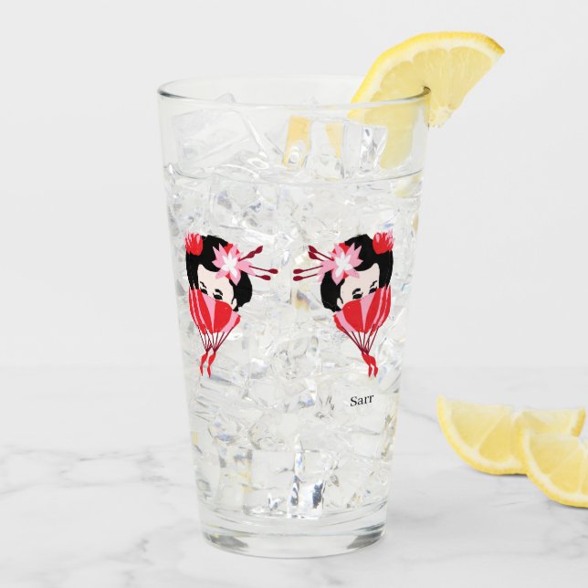 Glass Cup :  GEISHA GIRL'S (Back Ice)