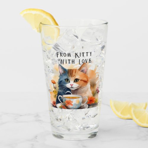 Glass Cup _ Kitty Gift