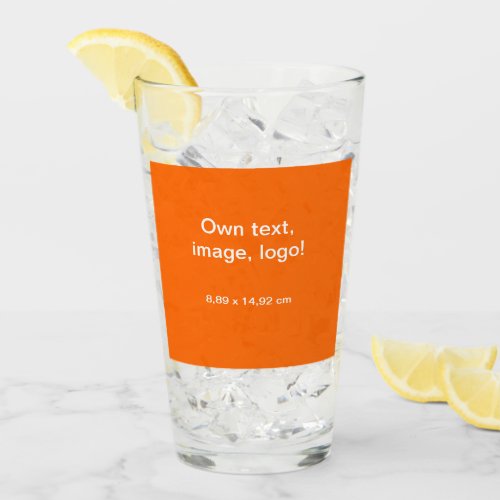 Glass cup uni Orange