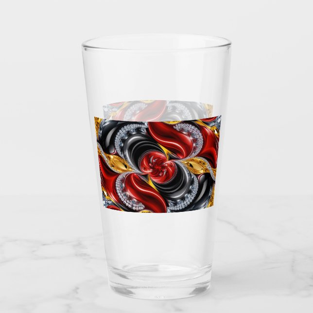 Glass cup with German Colors (Front)
