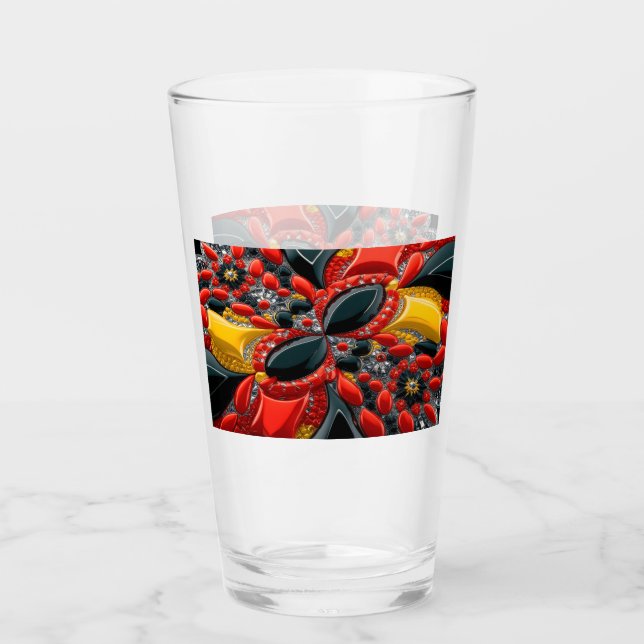 Glass cup with Germany Colors (Front)