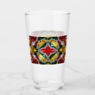 Glass cup with Los Angeles Colors