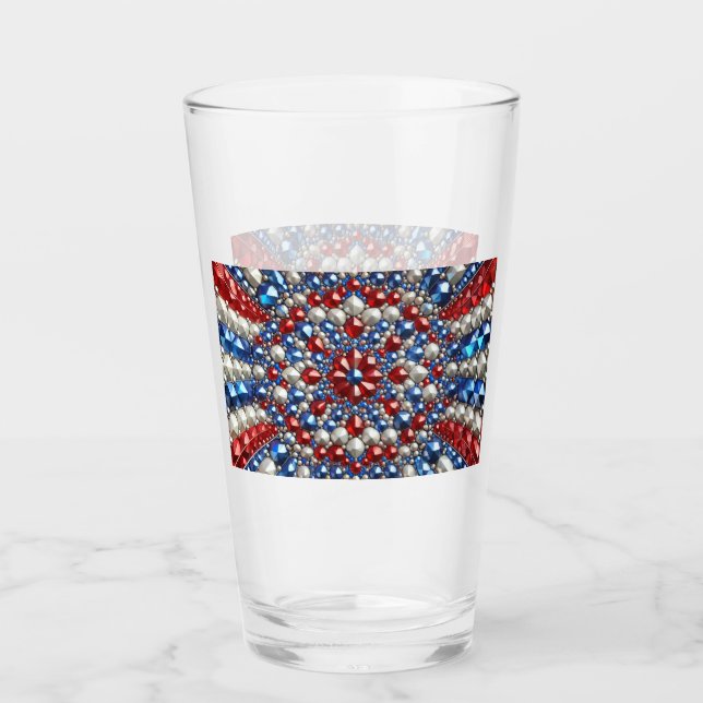 Glass cup with Netherlands Colors (Front)