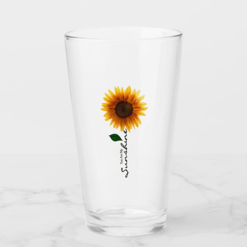 Glass Cup _ You Are My Sunshine