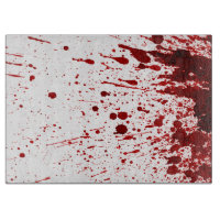 Zombie Outbreak Response Team Blood Splatter Chopping Board