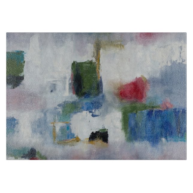 Glass cutting board 11"x8" original art (Front)