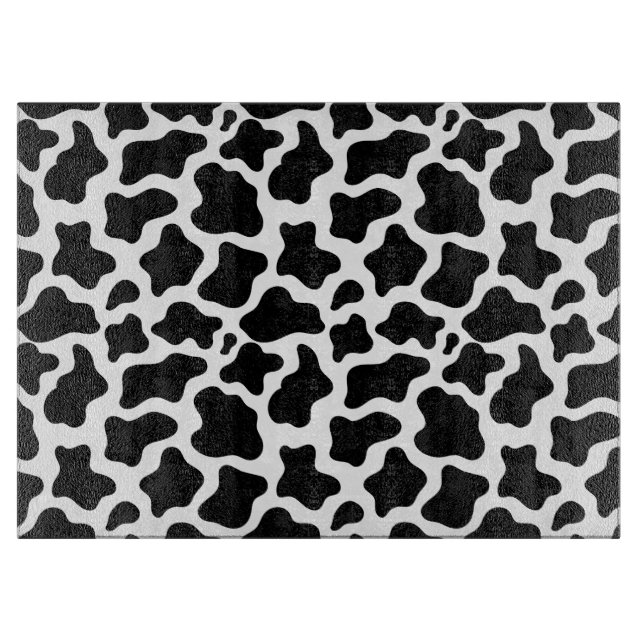 Glass Cutting Board Cow (Front)