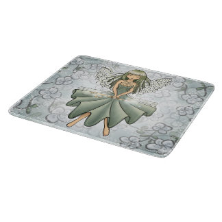 Glass Cutting Board- Fairy Summoning Spring Design Board