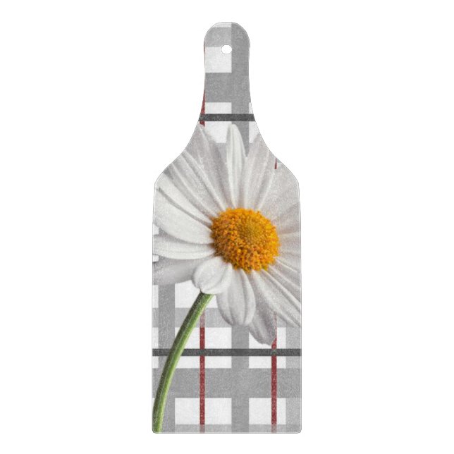 Glass Cutting Board Floral Daisy (Front)