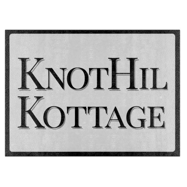 Glass cutting board Joan knothil cottage (Front)