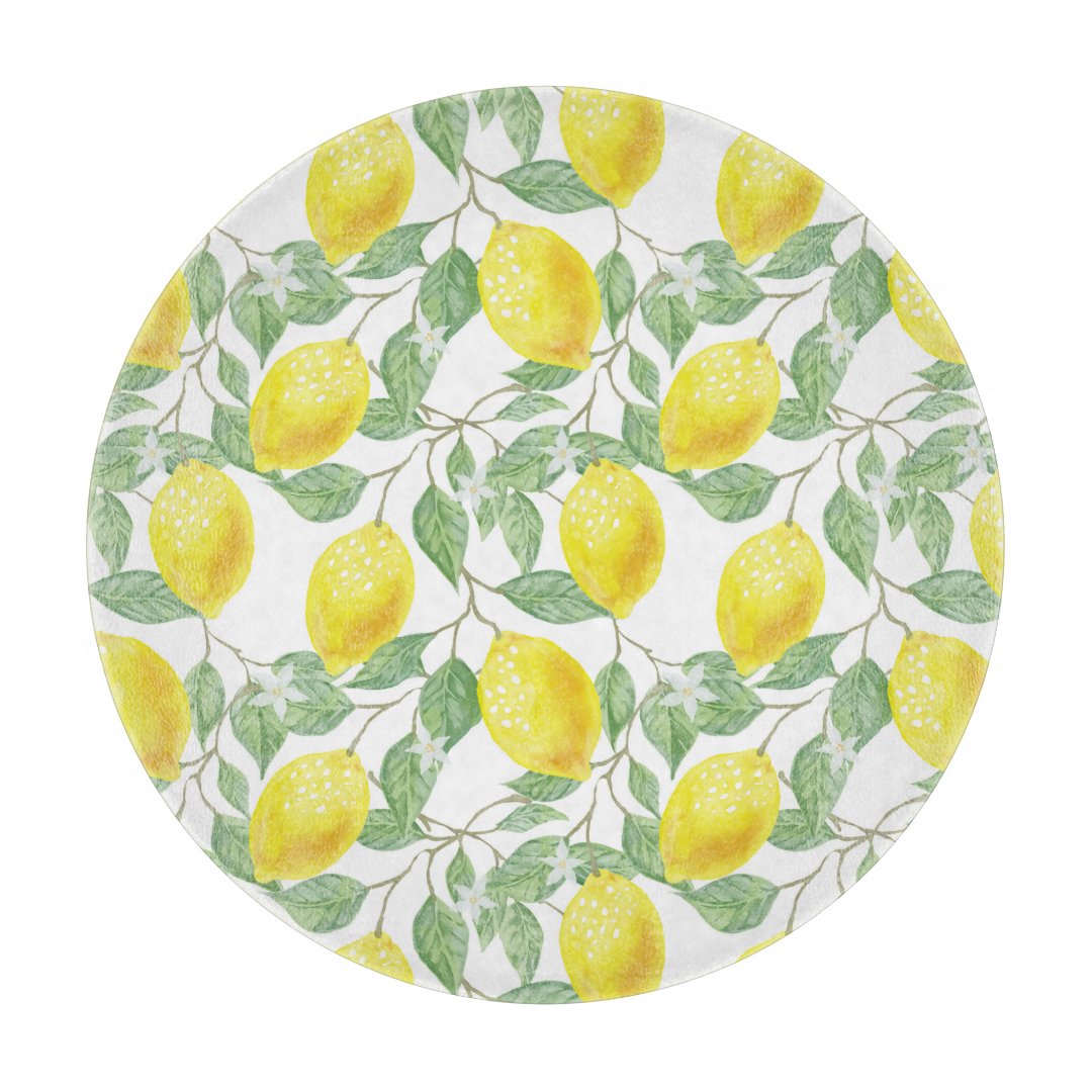 Glass Cutting Board-Lemons Cutting Board | Zazzle