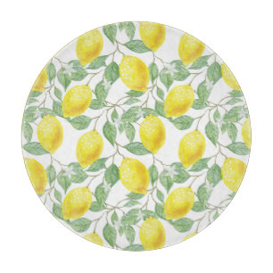 Glass Cutting Board-Lemons Cutting Board