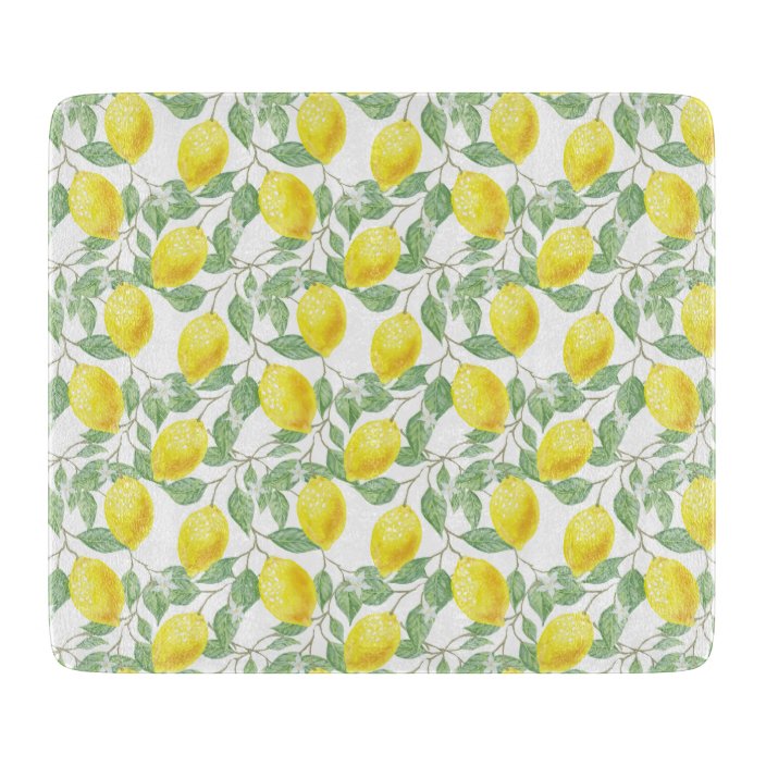 Glass Cutting BoardLemons Cutting Board