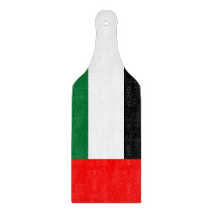 Glass cutting board paddle flag of UAE
