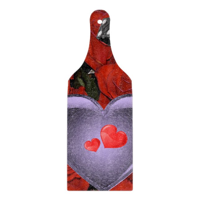 Glass Cutting Board Valentine's Day (Front)