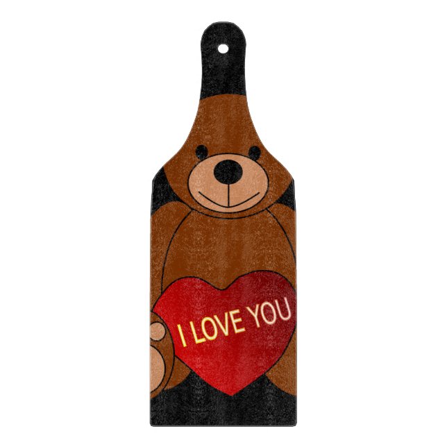 Glass Cutting Board Valentine's Day (Front)