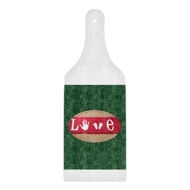Glass Cutting Board Valentine's Day (Front)