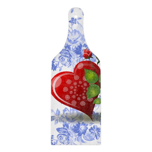 Glass Cutting Board Valentine's Day (Front)