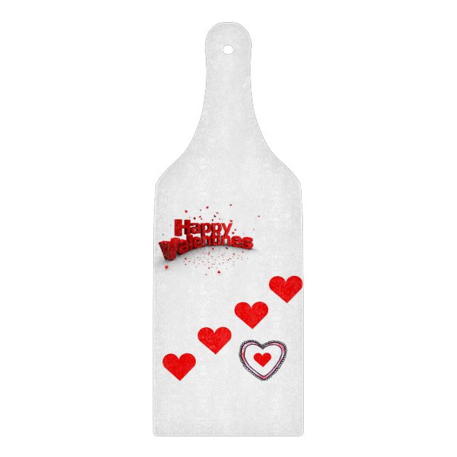 Glass Cutting Board Valentine's Day (Front)