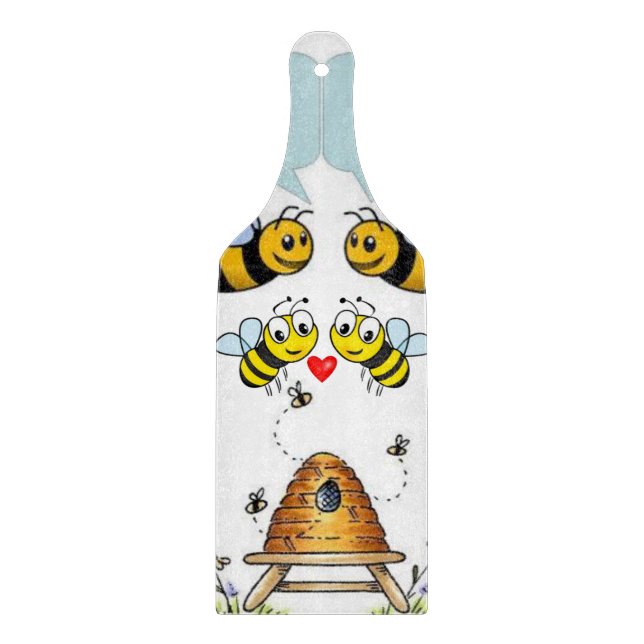 Glass Cutting Board Valentine's Day (Front)