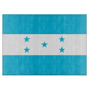 Glass cutting board with Flag of Honduras