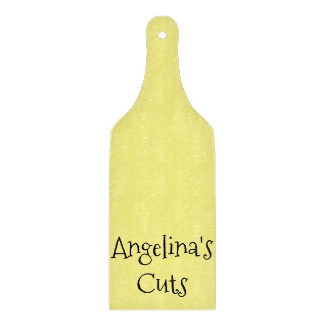 Glass Cutting Board Yellow (Front)