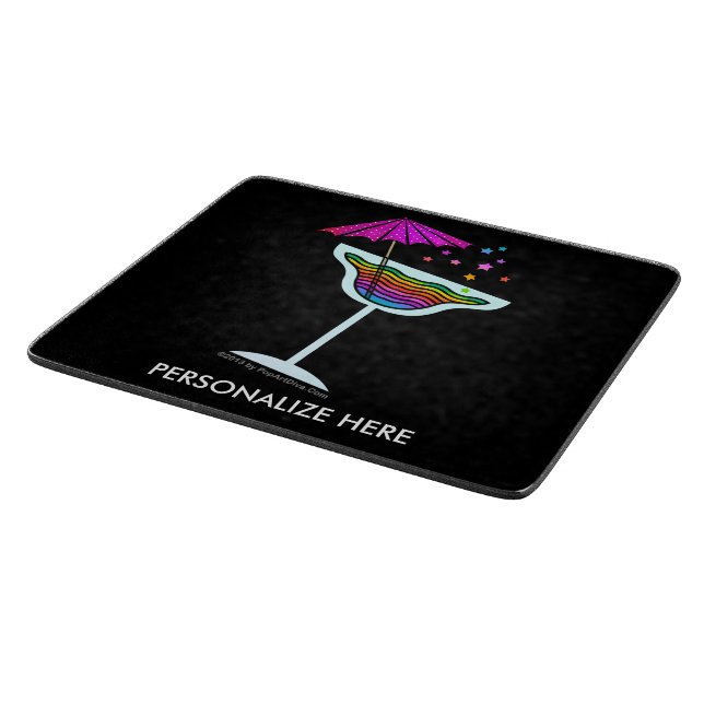 GLASS CUTTING BOARDS - MARGARITA DESIGN (Corner)