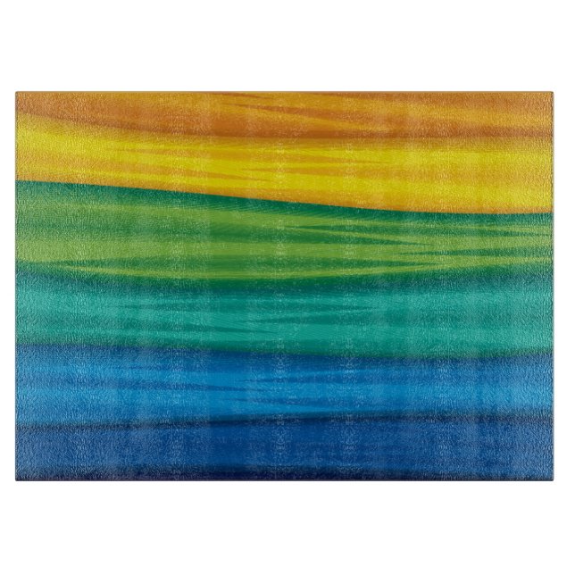 Glass Cutting lgbtq rainbow flag lesbian gay bisex Board (Front)