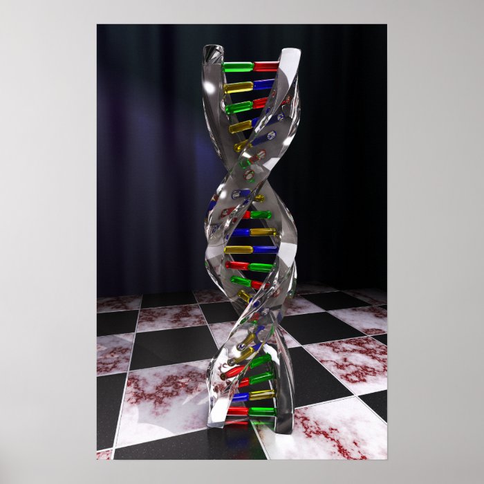 Glass DNA Posters