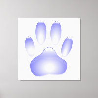 Glass Dog Paw Print