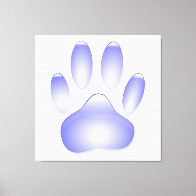 Glass Dog Paw Print (Front)
